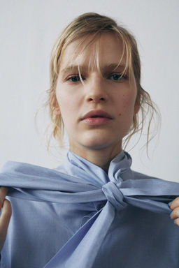 ZW COLLECTION BOW SHIRT - Zara фото 2