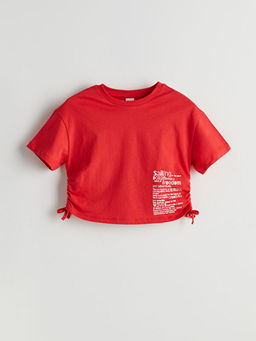 Bisiklet Yaka K?z ?ocuk Ti??rt