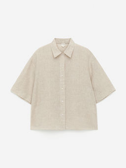 Camisa de lino holgada - H&m фото 2
