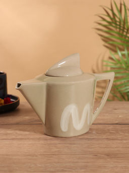 Чайник заварочный Акула, керамика, бежевый