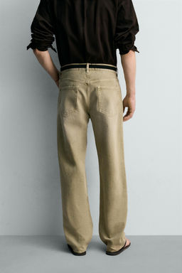 JEANS STRAIGHT FIT LIMITED EDITION / Khaki claro - Zara фото 3