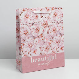 Пакет ламинированный вертикальный Улыбайся, L 31 40 11,5 см