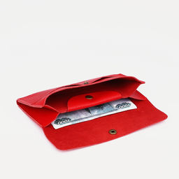 Кошелёк на кнопке, цвет красный - Simaland фото 3