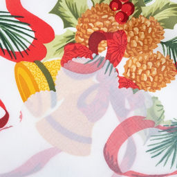 Скатерть новогодняя Доляна Новогодние колокольчики 145*300 +/- 2 см, 100% п/э  фото 8