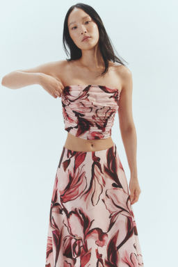 Top bandeau cropped - H&m фото 4
