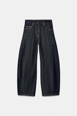 ZW COLLECTION ANKLE BALLOON MID-WAIST JEANS - Zara фото 5