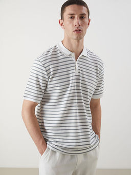 Polo Yaka ?izgili Erkek Ti??rt