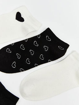 Bask?l? Kad?n Patik ?orap 5li