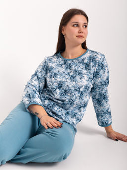 Костюм женский футер 2-х нитка начёс МАДИНА ИНДИГО - Domtrik фото 3