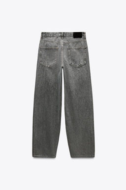 ZW COLLECTION BAGGY MID-WAIST JEANS - Zara фото 6
