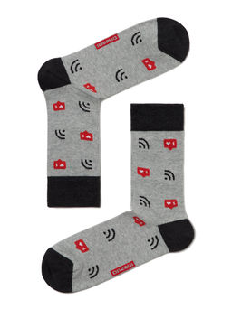 Цена за 2 пары. Носки мужские DIWARI Хлопковые носки HAPPY с рисунками WiFi