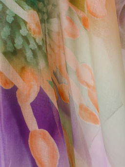 Большой, мягкий, тонкий и очень нежный двусторонний палантин с рисунком в стиле арт-деко - Tantino фото 6