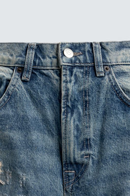 RIPPED BALLOON FIT JEANS - Zara фото 10