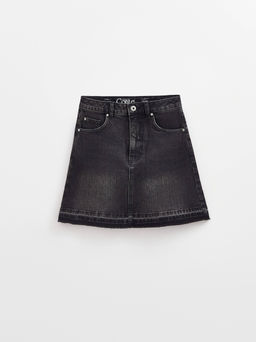 CONTE CON-687 Юбка джинсовая женская washed black