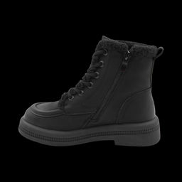 Ботинки из натуральной кожи на меху P-ML01-1 черные - Sport фото 3