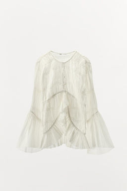 ASYMMETRIC TEXTURED BLOUSE - LIMITED EDITION - Zara фото 5