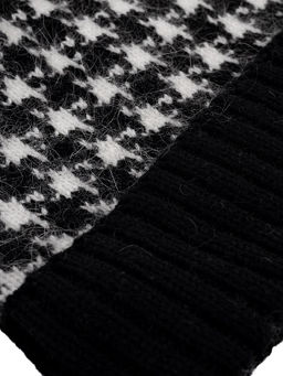 Шапка жен. шерсть+анг+нейл LB-J44008 black/white - Labbra фото 4