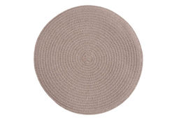 Салфетка под приборы, 38 см, полипропилен, круглая, песочно-коричневая, Matera - Anna lafarg фото 2