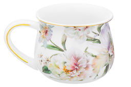 Кружка 250 мл 11,5*8,5*7 см "Корнелия" бочонок NEW BONE CHINA