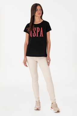 Kad_n Siyah Bisiklet Yaka Ti__rt Sepette S_rpriz _ndirim - U.s. polo assn фото 4