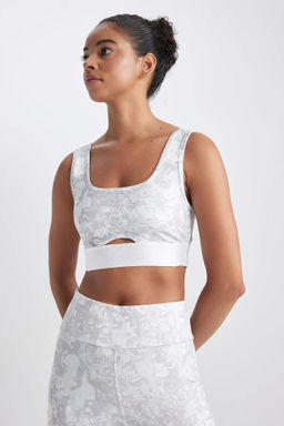 Спортивный бюстгальтер DeFactoFit с круглым вырезом  фото 6