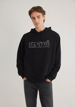 Mavi Logo Bask?l? Siyah Sweatshirt  фото 2