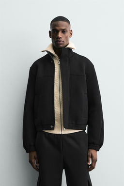 NEOPRENE-EFFECT BOXY FIT JACKET - Zara фото 2