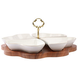 90029-135 Менажница на подставке 4 блюда 5пр керамика LR (х6) - Mayer&boch фото 2