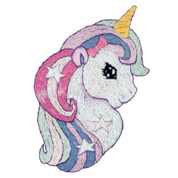 Набор для вышивания PANNA Живая картина JK-2370 Единорожка 6.5 х 9.5 см