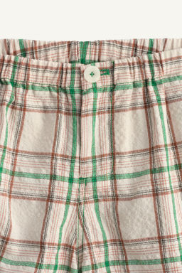 BERMUDA CUADROS LIMITED EDITION / Beige / Verde - Zara фото 9