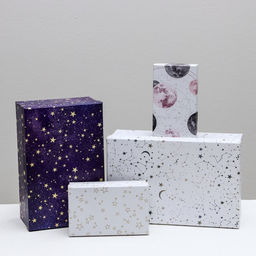 Набор подарочных коробок 10 в 1 Космос, 12 7 4 - 32.5 20 12.5 см - Дарите счастье фото 4