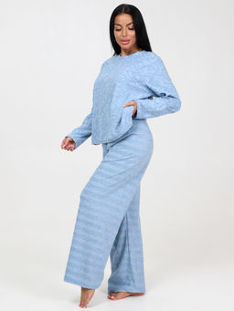 450 ЖЕНСКАЯ ПИЖАМА (брюки) (Голубой) - А-дина фото 4