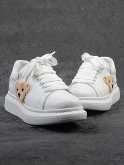 03-X668-1D WHITE Кроссовки женские (натуральная кожа)