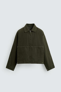 RELAXED FIT WASHED JACKET - Zara фото 7