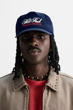 WASHED EMBROIDERED CAP