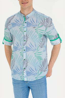 U. S. Polo Assn Мужская зеленая рубашка с длинным рукавом - U.s. polo assn фото 13