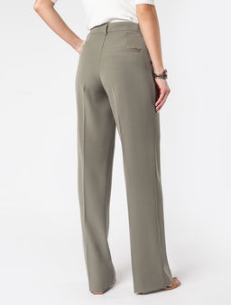 Брюки прямого кроя из поливискозы с эластаном - Vilatte фото 4