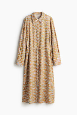 Vestido estampado con cinturon de anudar - H&m фото 6