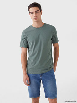 Regular Fit %100 Pamuk Erkek Ti??rt