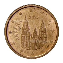 1 евроцент 2015 года Испания