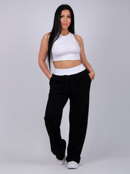 Брюки " Микси" черные, футер петля