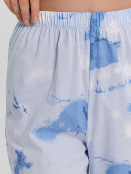 Пижама женская голубая с принтом и надписью Сладких снов голубая варка 592510 - Mark formelle фото 8