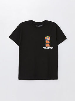 Bisiklet Yaka Naruto Bask?l? Erkek ?ocuk ?ortlu Pijama Tak?m? - Waikiki фото 2