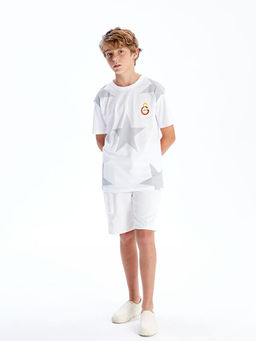 Bisiklet Yaka Galatasaray Bask?l? Erkek ?ocuk Ti??rt