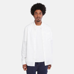 Мужская рубашка Timberland Shirt Linen Pocket белая