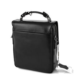 H5145-7 black, Мужская кожаная сумка "Планшет", Barcelo Biagi