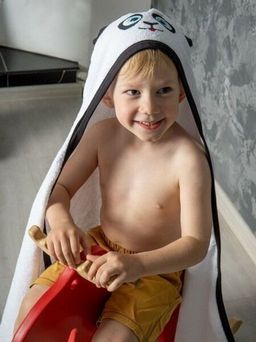 Уголок махровый детский Панда 95*95 см. хлопок 100% - Лен поволжья фото 5