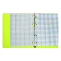 Тетрадь на кольцах, в клетку, 120 листов Салатовая, пластиковая обложка, блок офсет - Calligrata фото 5