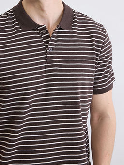 Polo Yaka ?izgili Erkek Ti??rt