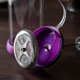 Чайник заварочный френч - пресс «Келли», 600 мл, стекло, цвет сиреневый